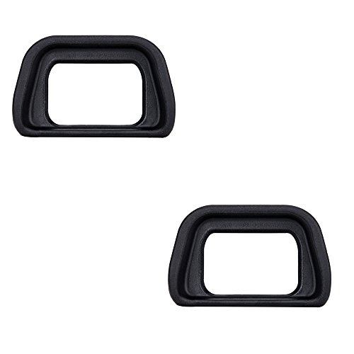 Book Cover 2 Pack JJC Soft Viewfinder Eyecup Eyepiece Eye Cup for Sony A6300 A6100 A6000 NEX-6 NEX-7 Cameras and FDA-EV2S Electronic Viewfinder,Replaces Sony FDA-EP10 Eyecup Eyepiece