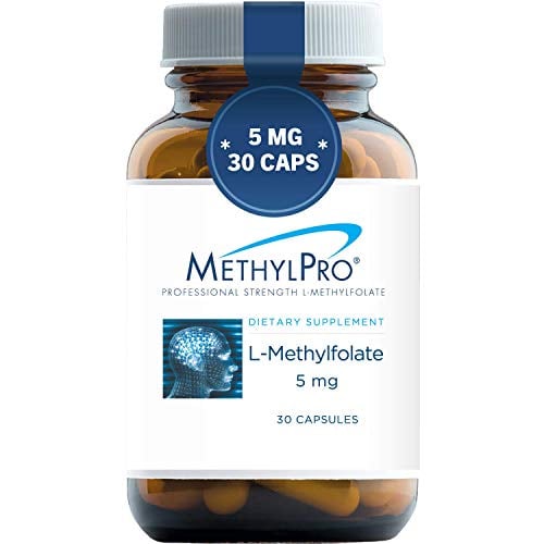 Book Cover MethylPro 5mg L-Methylfolate (30 Capsules) - Professional Strength Active Methyl Folate, 5-MTHF Supplement for Mood, Homocysteine Methylation + Immune Support, Non-GMO + Gluten-Free with No Fillers