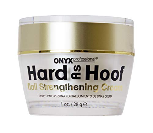 Book Cover Hard As Hoof Nail Strengthening Cream with Coconut Scent Nail Strengthener & Nail Growth Cream Prevents Splits, Chips, Cracks & Strengthens Nails, 1 oz