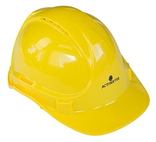 Book Cover Active Kyds Adjustable Yellow Hard Hat for Kids Construction Costume (Medium)