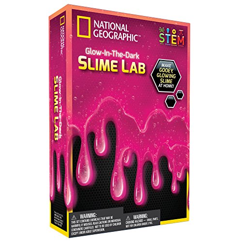 Book Cover National Geographic Slime Diy Science Lab Make Gooey Glowing Slime (Pink)