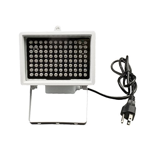 Book Cover DMetric IR Illuminator, AC 110V - 220V 850nm Infrared 96 LED Night Vision Waterproof Lamp for Indoor Outdoor Security CCTV Camera, Long Range 80m (263 feet) and Wide Angle 60 Degree