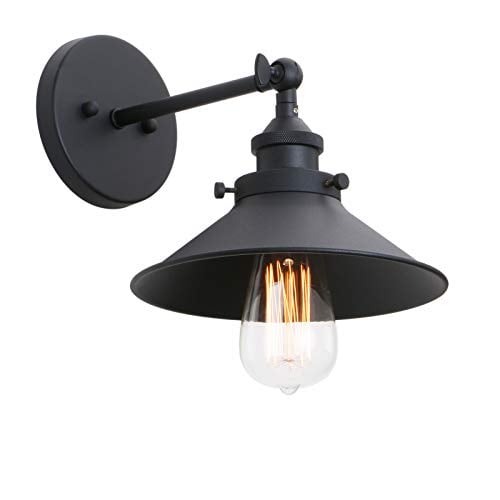Book Cover Phansthy Industrial Wall Sconce Light 8.1 Inches Vintage Style 1-Light Sconce Light Shade