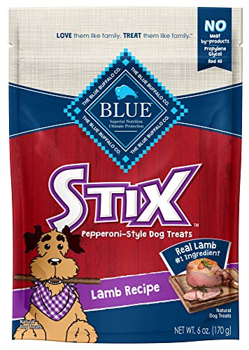 Book Cover Blue Buffalo Stix Natural Soft-Moist Dog Treats Lamb Recipe 6-Oz Bag