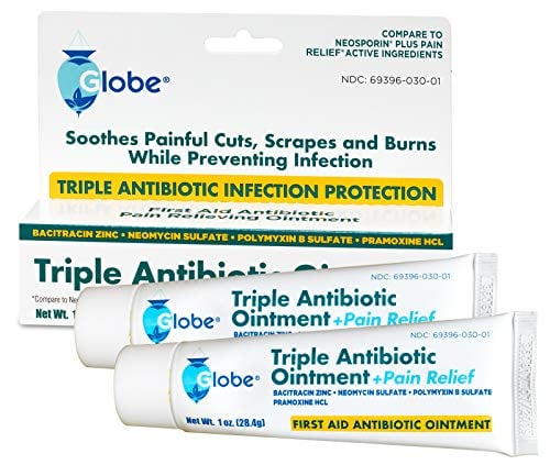 Book Cover Triple Antibiotic + Pain Relief Dual Action Ointment, 1 Oz (2 - Pack)