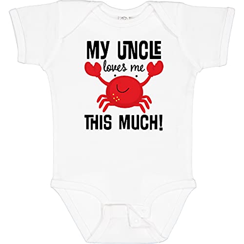 Book Cover inktastic Uncle Loves Me Childs Crab Baby Bodysuit