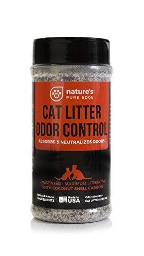 Book Cover Nature's Pure Edge Fragrance Free Cat Litter Deodorizer - Non-Toxic Odor Neutralizer. Extend The Life of Your Cat Litter up to 3 Times Longer. Triple Strength and Fast Acting.