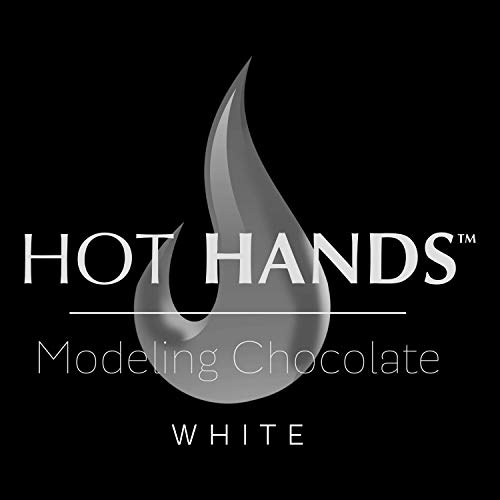 Book Cover Modeling Chocolate, Premium Gourmet Modeling Chocolate for cakes in WHITE 2 Pound Pack by Hot Hands Modeling Chocolate for Cookies, cakes and cake pops (WHITE CHOCOLATE COLOR)