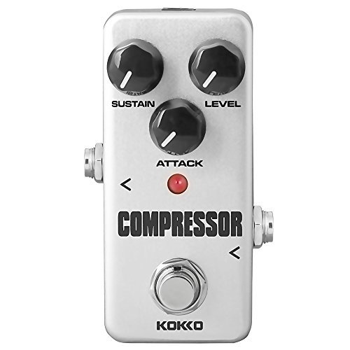 Book Cover Compressor Guitar Pedal, Mini Effect Processor Fully Analog Circuit Universal for Guitar and Bass, Exclude Power Adapter - KOKKO (FCP2)