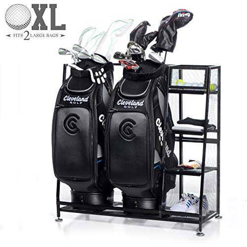 Book Cover Milliard Golf Organizer - Extra Large Size - Fit 2 Golf Bags and Other Golfing Equipment and Accessories in This Handy Storage Rack - Great Gift Item