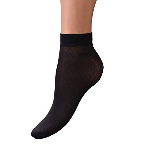 Book Cover Intrigue Sheer Ankle Socks - Cute Nylons for Women - 8 Pairs