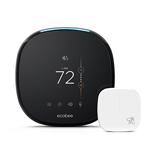Book Cover Ecobee4 Alexa-Enabled Thermostat with 2 Extra Sensors - Smarter Bundle Package