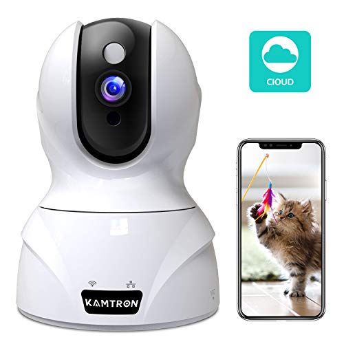 Book Cover Wireless Security Camera,KAMTRON HD WiFi Security Surveillance IP Camera Home Monitor with Motion Detection Two-Way Audio Night Vision,White