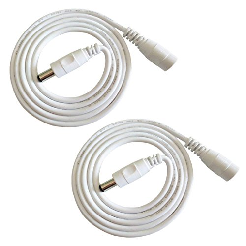 Book Cover Liwinting 2 pcs 1m DC Power Extension Cable Male to Female Connector for Power Adapter, LED, CCTV Camera Power, Car, Monitors, and more.(2pcs/Pack)