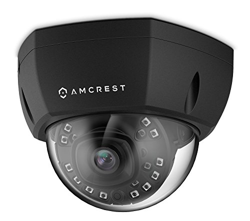 Book Cover Amcrest ProHD Outdoor 4-Megapixel PoE Vandal Dome IP Security Camera - IP67 Weatherproof, MicroSD Storage, IK10 Vandal-Proof, 4MP (2688 TVL), IP4M-1028E (Black)