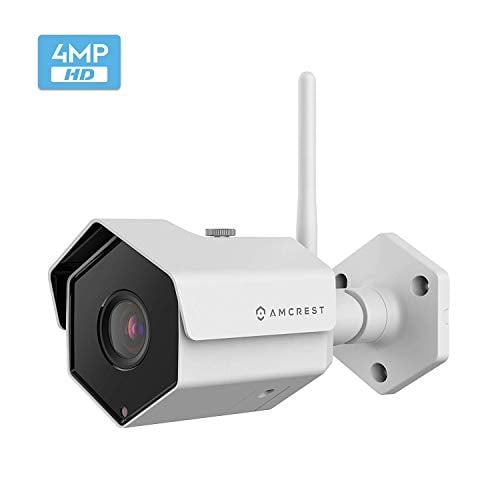 Book Cover Amcrest 4MP WiFi Wireless Outdoor Camera 2688 x 1520p Bullet Security IP Outdoor WiFi Camera, IP67 Waterproof, 118° Viewing Angle, MicroSD Recording, 98ft Night Vision, IP4M-1026W (White)