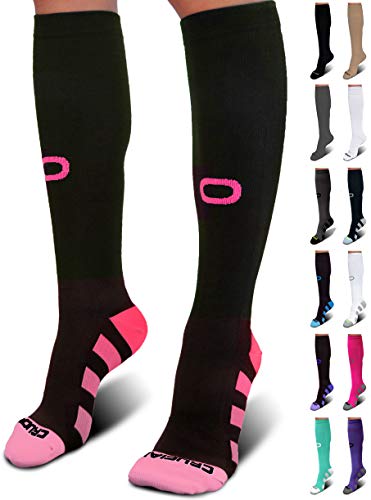 Book Cover Crucial Compression Socks for Men & Women (20-30mmHg) Running, Athletic, Travel