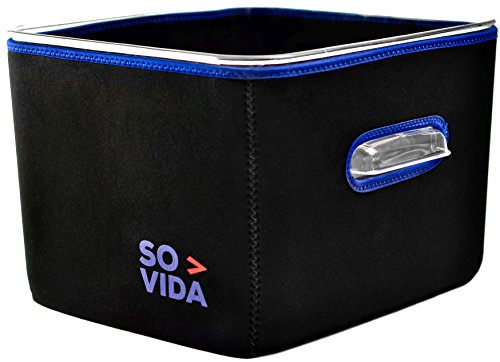 Book Cover SO-VIDA Sous Vide Container Sleeve For The Rubbermaid 12 Quart (18 & 22 Qt Available) - Protects Your Work Surfaces and Saves You Electricity From Increased Insulation