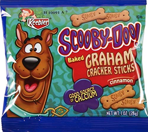Book Cover Keebler - Scooby-Doo Scooby Snack Graham Cracker Cookies, 1 Ounce Bags (Set of 20)