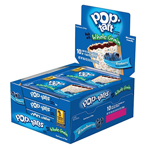 Book Cover Pop-Tart Made with Whole Grain, Toaster Pastries, Frosted Blueberry, 1.76oz (120 Count)