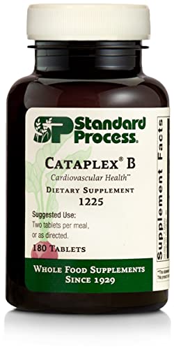 Book Cover Standard Process Cataplex B - Whole Food Formula with Niacin, Vitamin B6, Thiamine, and Inositol for Heart Health, Metabolism, and Cholesterol Maintenance - 180 Tablets
