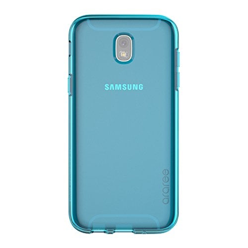 Book Cover araree [J Cover] Galaxy J7 Pro Case, Soft TPU Scratch Resistant and Durable Case for Samsung Galaxy J7 Pro (2017) - Retail Package - Coral Blue