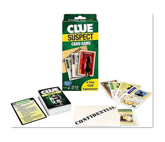 Book Cover Clue Suspect Card Game - All The Fun of Clue - in Minutes!