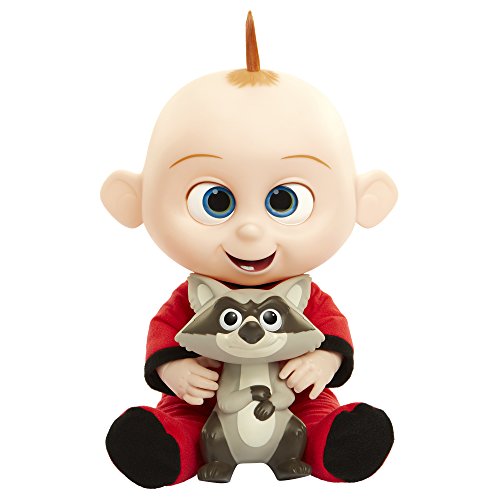 Book Cover The Incredibles 2 Jack-Jack Plush-Figure Features Lights & Sounds and Comes with Raccoon Toy