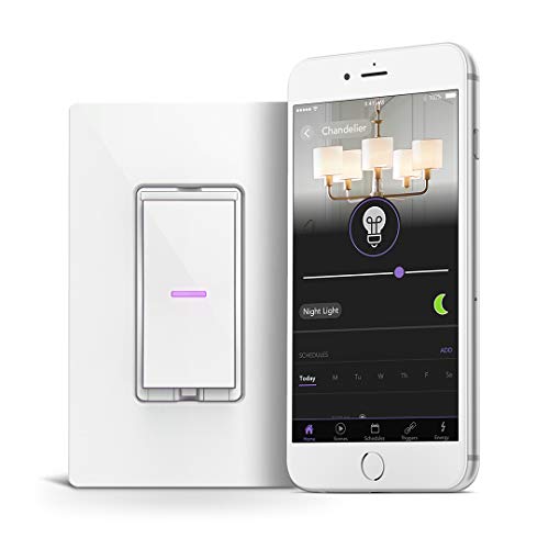 Book Cover iDevices IDEV0009 Wi-Fi Smart Dimmer Switch, Works with Alexa, White