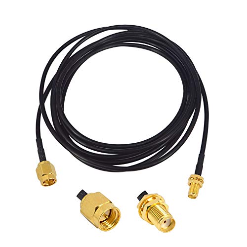 Book Cover YOTENKO WIFI Antenna Extension Cable SMA Male to SMA Female RF Connector Adapter RG174 2M