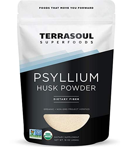 Book Cover Terrasoul Superfoods Organic Psyllium Husk Powder, 1 Lb - Superfine Texture | High Purity | Keto Baking