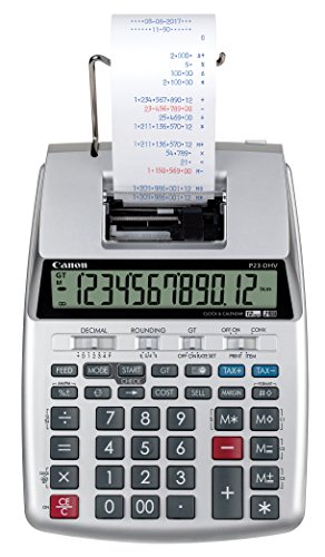 Book Cover Canon P23-DHV-3 Printing Calculator with Double Check Function, Tax Calculation and Currency Conversion
