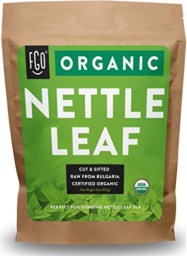 Book Cover Organic Nettle Leaf - Herbal Tea (200+ Cups) - Cut & Sifted - 16oz Resealable Bag - 100% Raw From Bulgaria - by Feel Good Organics