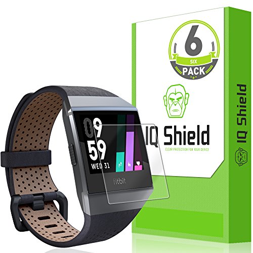 Book Cover Fitbit Ionic Screen Protector (6-Pack), IQ Shield LiquidSkin Full Coverage Screen Protector for Fitbit Ionic Smartwatch HD Clear, Easy Install, Anti-Bubble Film