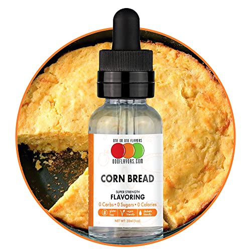 Book Cover OOOFlavors Corn Bread Flavored Liquid Concentrate Unsweetened (30 ml)