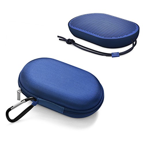 Book Cover Esimen Beoplay P2 Pouch,Soft Carry Travel Portable Protective Storage Case Box Cover Bag Case for B&O Play Beoplay P2 Portable Bluetooth Speaker (Blue Case)