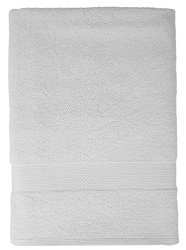Book Cover Maura Premium Bath Sheets 100% Cotton 35x70 Oversized Ultra Absorbent Quick Dry Soft Towel Set for Bathroom Extra Large Bath Towels, White