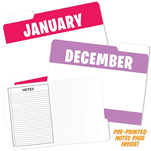 Book Cover Top Notch Teacher Products - Month of Year Design File Folders