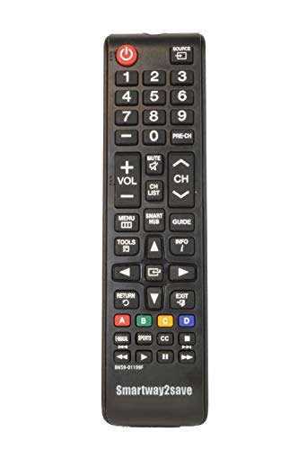 Book Cover New Replacement Samsung BN59-01199F TV Smart Remote Control for All LCD LED 3D Curved 4K UHD HDTV Models