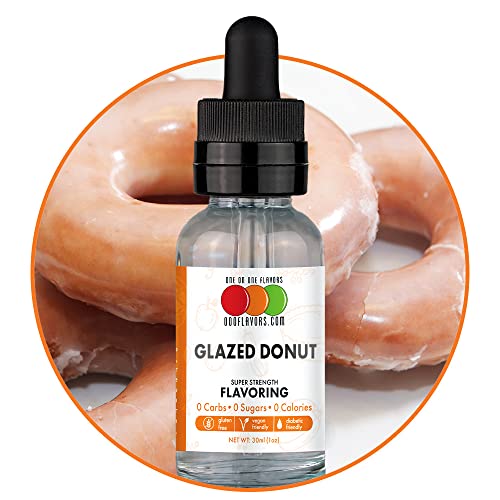 Book Cover OOOFlavors Glazed Donut Flavored Liquid Concentrate Unsweetened (30 ml)