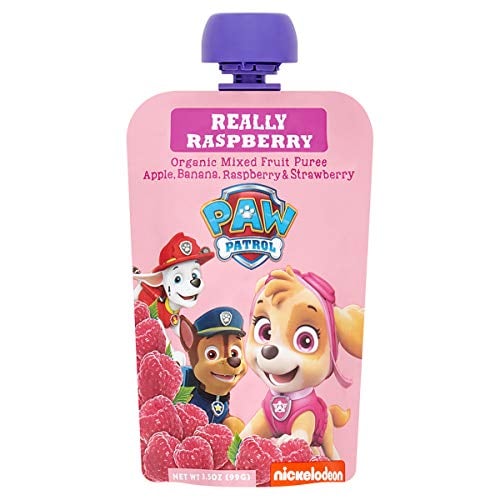 Book Cover Paw Patrol Really Raspberry Organic Mixed Fruit Squeeze Pouch, 3.5 Ounce (Pack of 10)