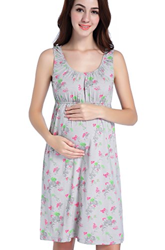 Book Cover CAKYE Maternity Nursing Nightgown Dress Sleepwear Breastfeeding Pregnancy Pajamas
