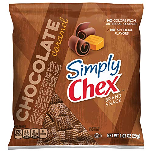 Book Cover Simply Chex Mix, Chocolate Caramel, 1.03 Oz, (Pack of 60)