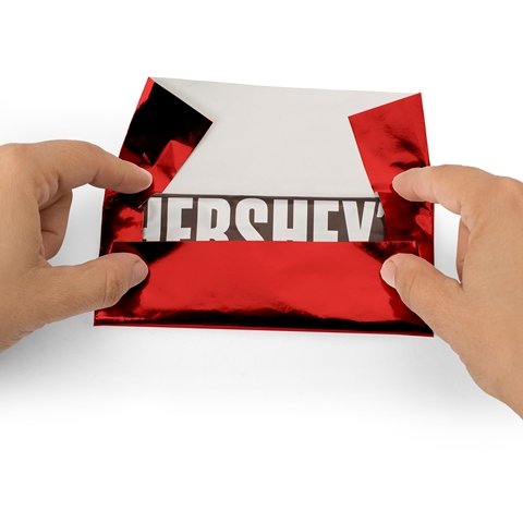 Book Cover Foil Wrapper - Pack of 100 Candy Bar Wrappers with Thick Paper Backing - Folds and Wraps Well - Best for Wrapping 1.55Oz Hershey/Candies/Chocolate Bars/Gifts - Size 6