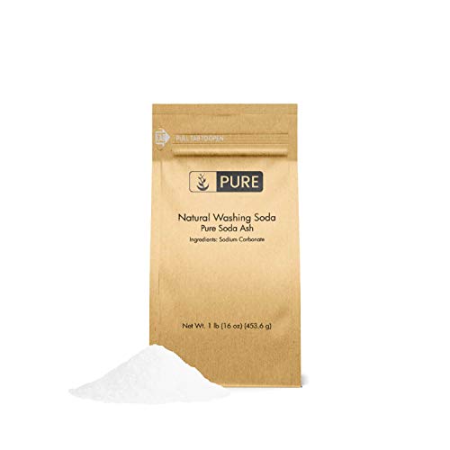 Book Cover PURE Natural Washing Soda (1 lb.), Also Called Soda Ash or Sodium Carbonate, Eco-Friendly Packaging, Multi-Purpose Cleaner, Water Softener, Stain-Remover