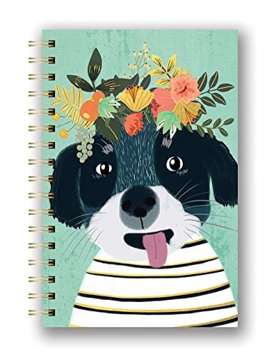 Book Cover Studio Oh! Hardcover Medium Spiral Notebook Available in 9 Designs, Mia Charro Fancy Dog