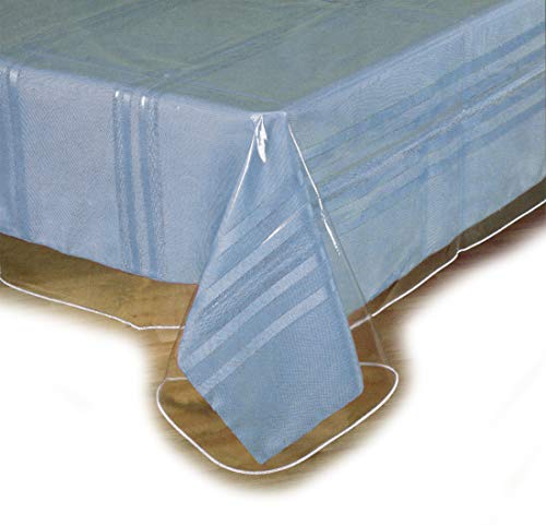Book Cover SOFINNI Clear Plastic Tablecloth Protector, Table Cloth Vinyl (60