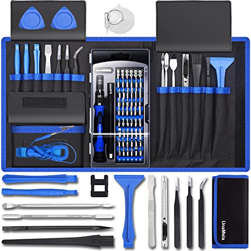 Book Cover 80 IN 1 Professional Computer Repair Tool Kit, Precision Screwdriver Set with 56 Bits, Magnetic screwdriver set Compatible for Laptop, PC, MacBook, Tablet, iPhone, PS4, and Other Electronic Repair