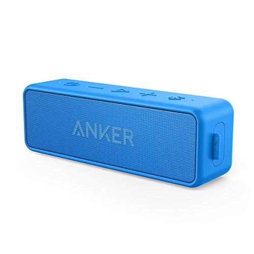 Book Cover Anker SoundCore 2 12W Portable Wireless Bluetooth Speaker: Better Bass, 24-Hour Playtime, 66ft Bluetooth Range, IPX5 Water Resistance & Built-in Mic, Dual-Driver Speaker for Beach, Travel, Party