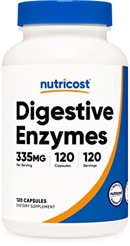 Book Cover Nutricost Digestive Enzymes 335mg, 120 Capsules - Complete Digestive Enzyme Supplement